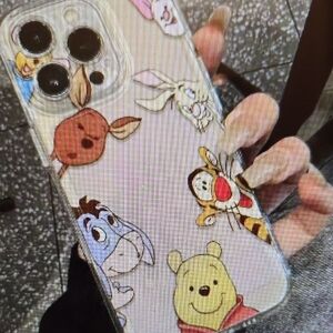 Disney White Winnie the Pooh Phone Case I Phone 16 Pro Nwt